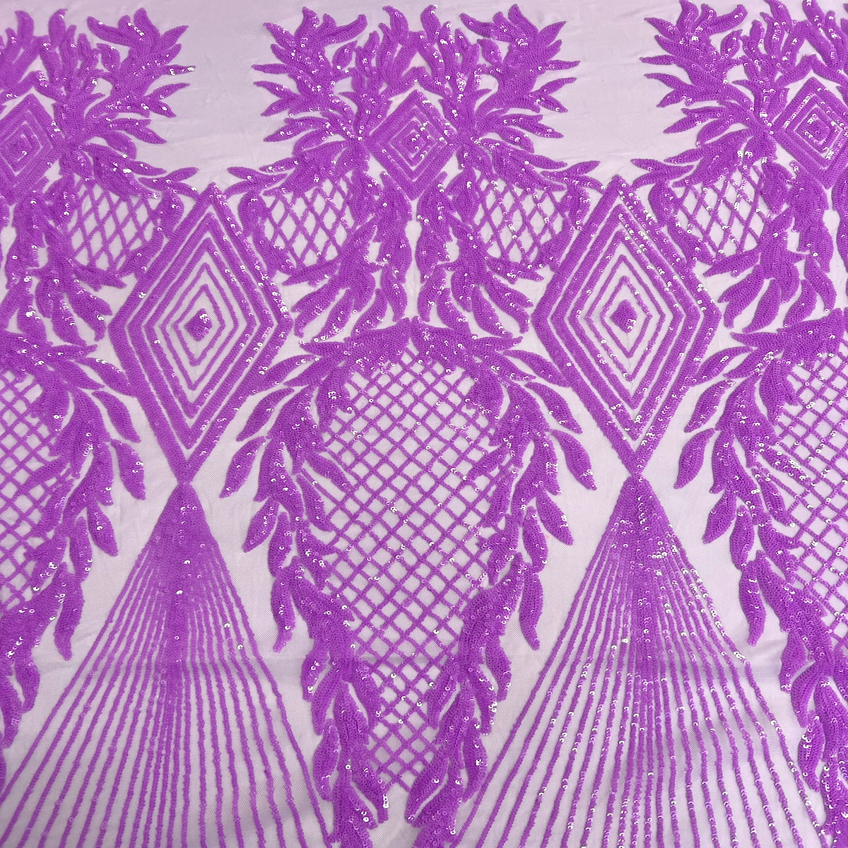 Alpica Geometric Stretch Sequins Fabric