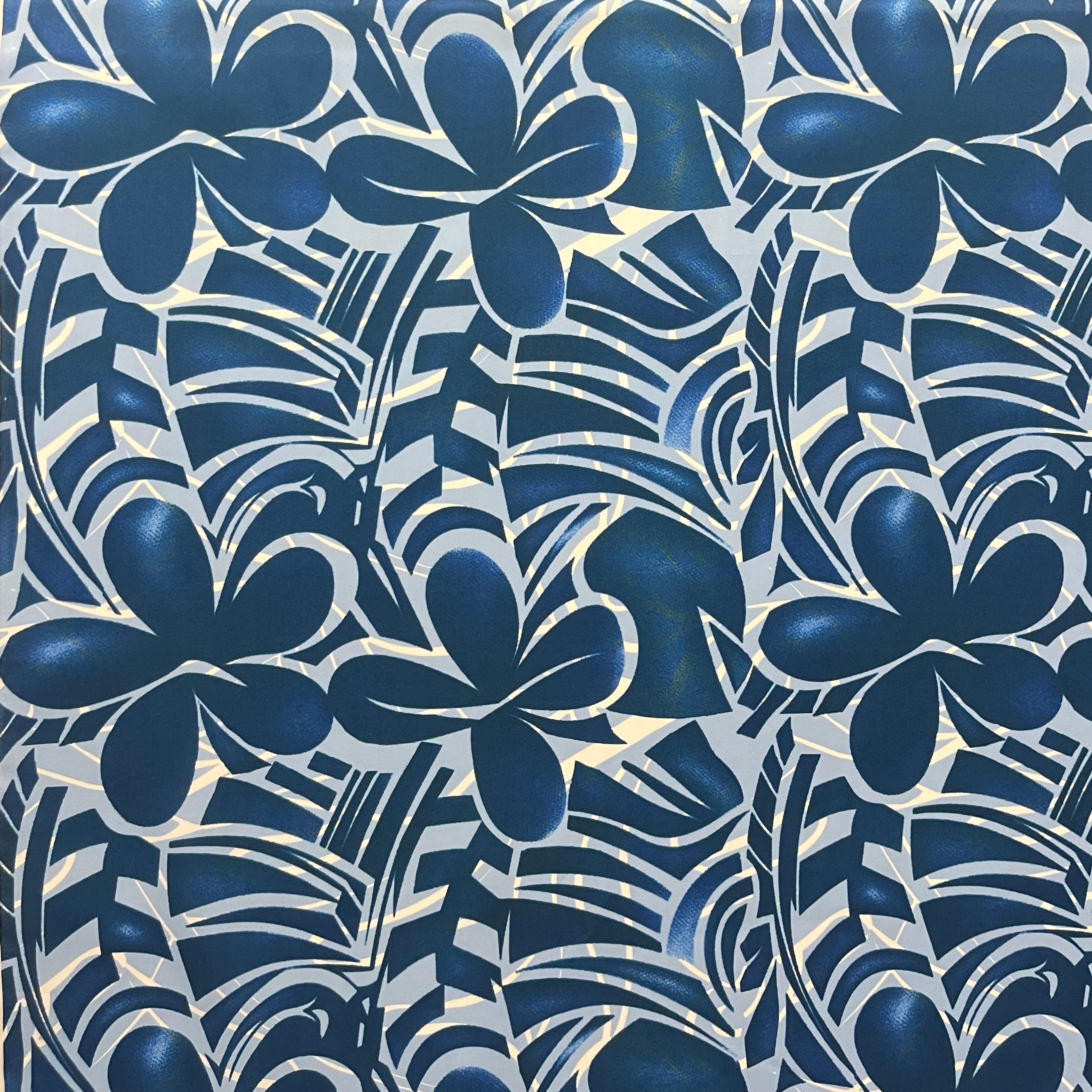 Plumeria Flower Polyester Fabric | Islands Fabric