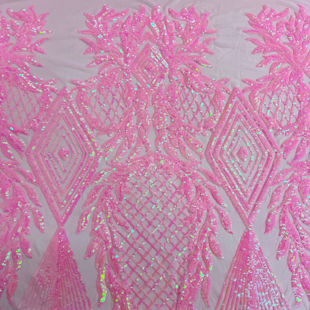 Alpica Geometric Stretch Sequins Fabric