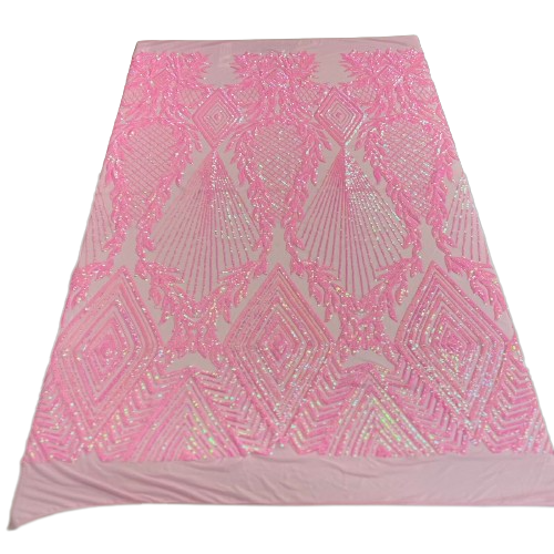 Alpica Geometric Stretch Sequins Fabric