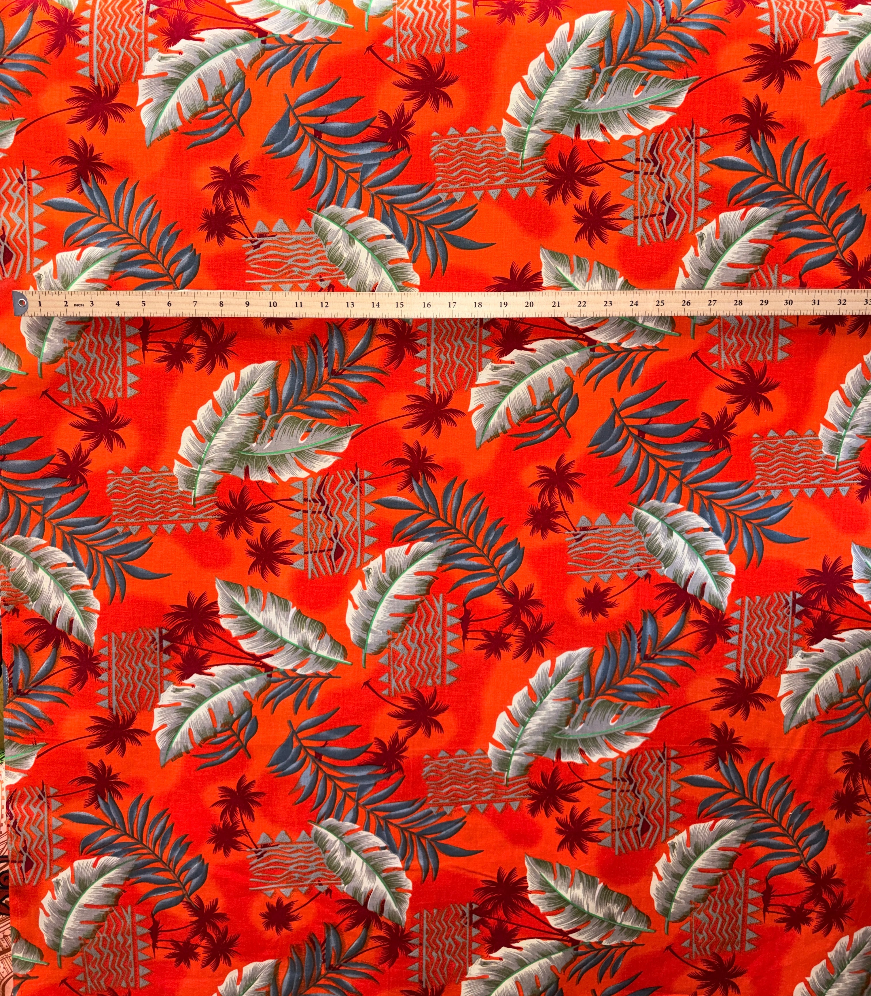 Split Leaf Hammock Fern Cotton Fabric| Islands Fabric