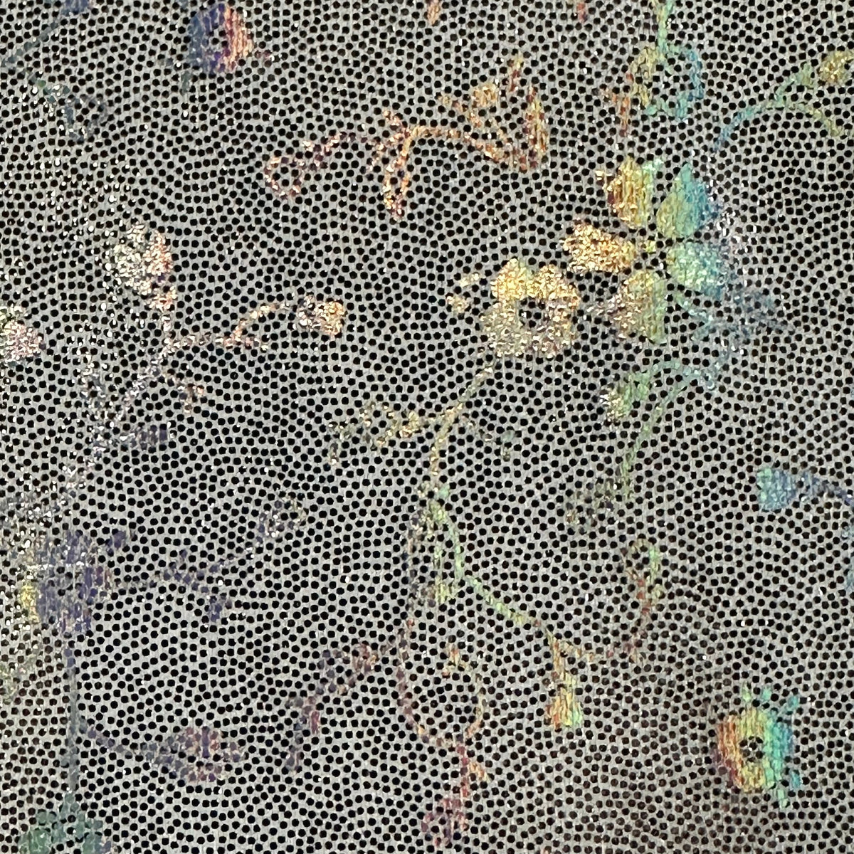 Floral 4-Way Stretch Holo Nylon Spandex Fabric | Spandex Palace