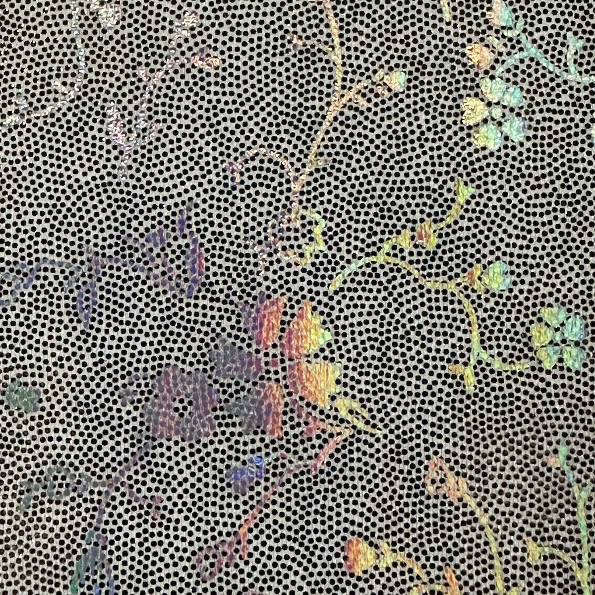 Floral 4-Way Stretch Holo Nylon Spandex Fabric | Spandex Palace