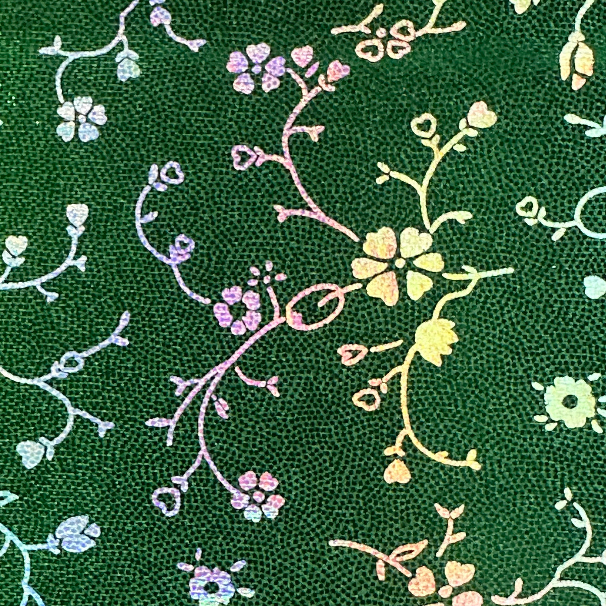 Floral 4-Way Stretch Holo Nylon Spandex Fabric | Spandex Palace