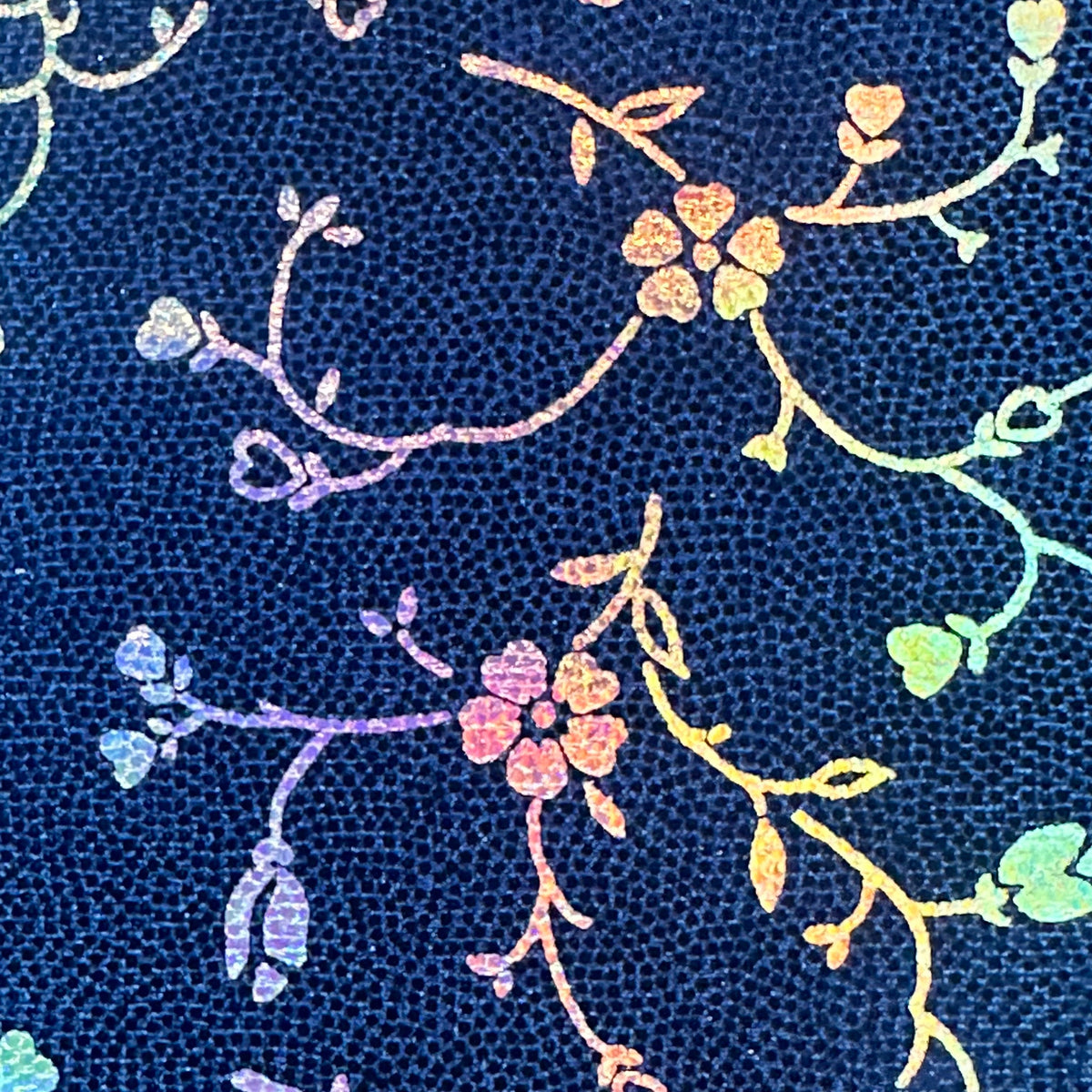 Floral 4-Way Stretch Holo Nylon Spandex Fabric | Spandex Palace