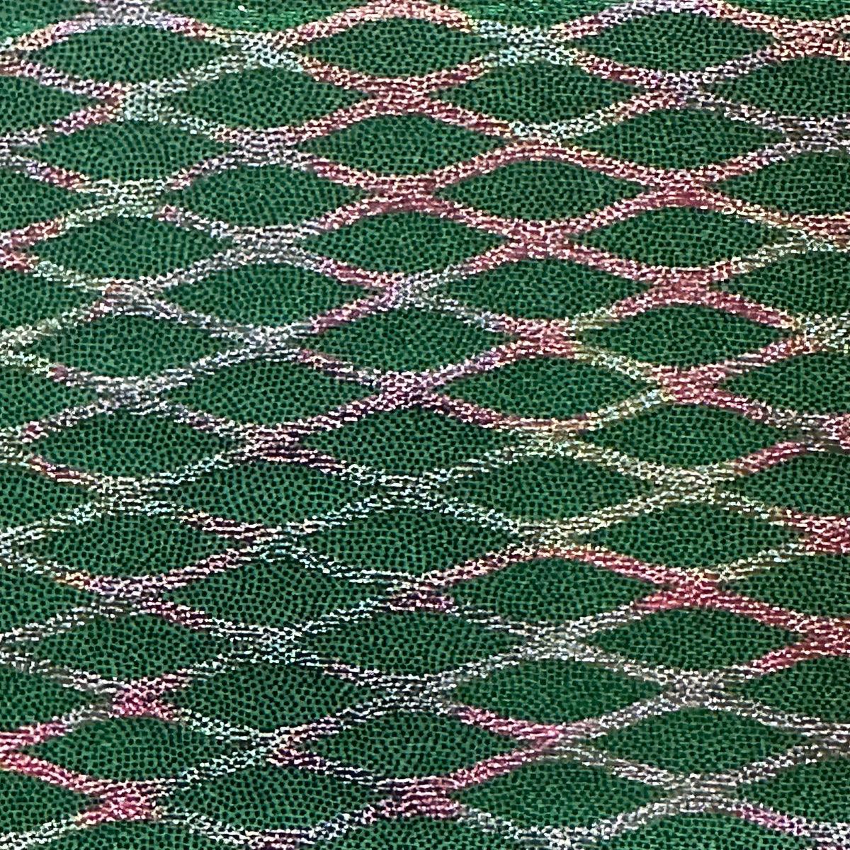 Diamond 4-Way Radiant Foil  Nylon Stretch Fabric | Spandex Palace