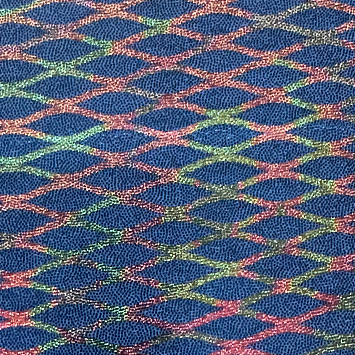 Diamond 4-Way Radiant Foil  Nylon Stretch Fabric | Spandex Palace