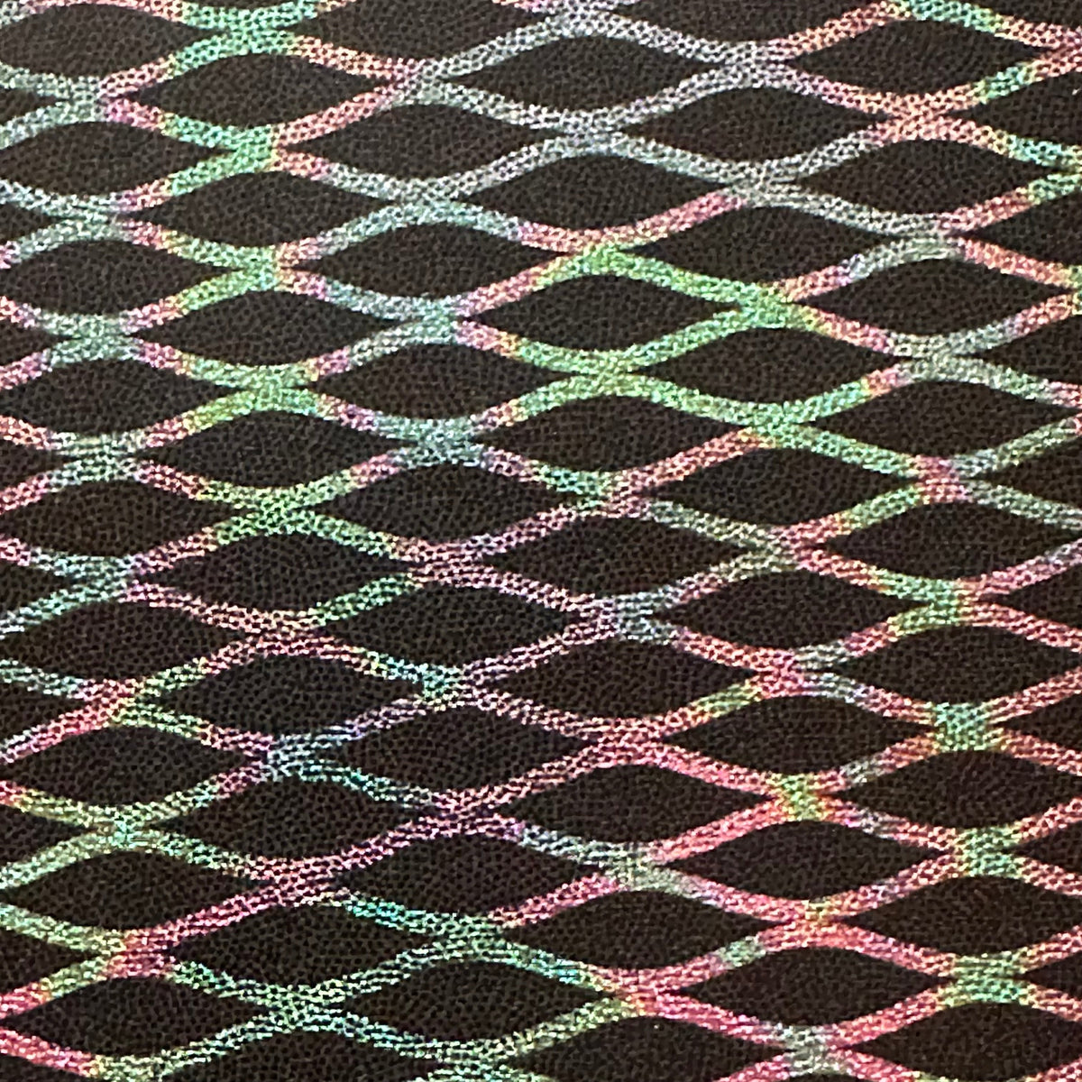Diamond 4-Way Radiant Foil  Nylon Stretch Fabric | Spandex Palace