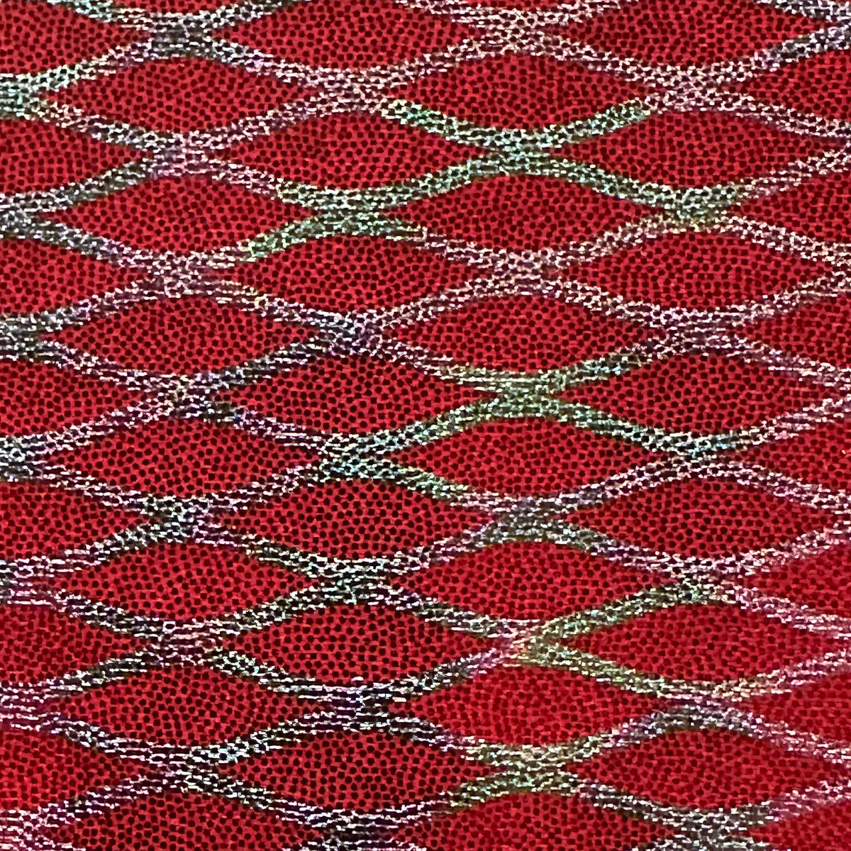 Diamond 4-Way Radiant Foil  Nylon Stretch Fabric | Spandex Palace