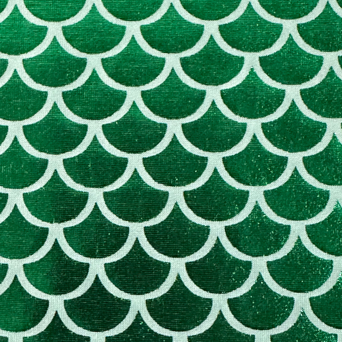 Mermaid Metallic Foil Luxe 100% Polyester Fabric | Spandex Palace