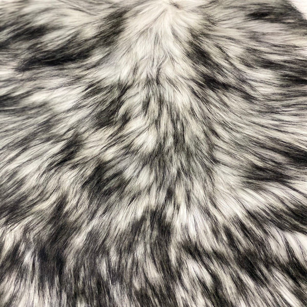 Husky Print Long Pile Shaggy Faux Fur Fabric