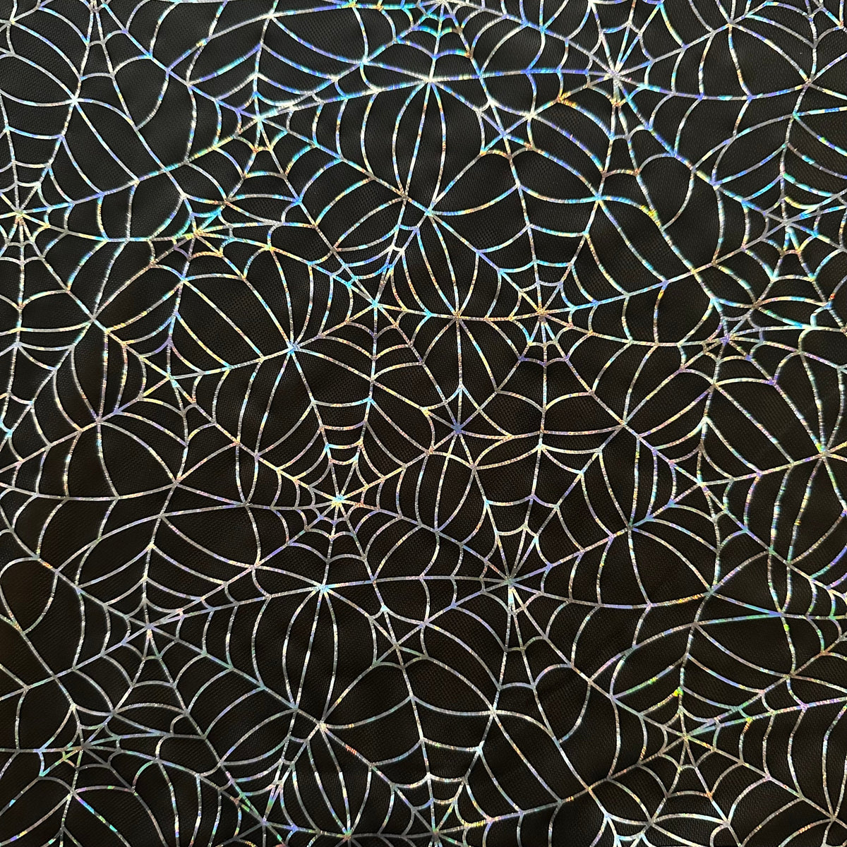 Spiderweb 2-Way Spandex Mesh Holo Print Fabric | Spandex Palace