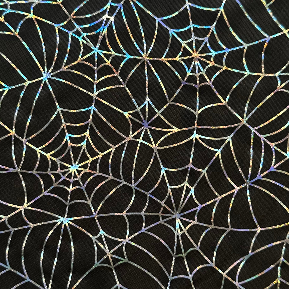 Spiderweb 2-Way Spandex Mesh Holo Print Fabric | Spandex Palace