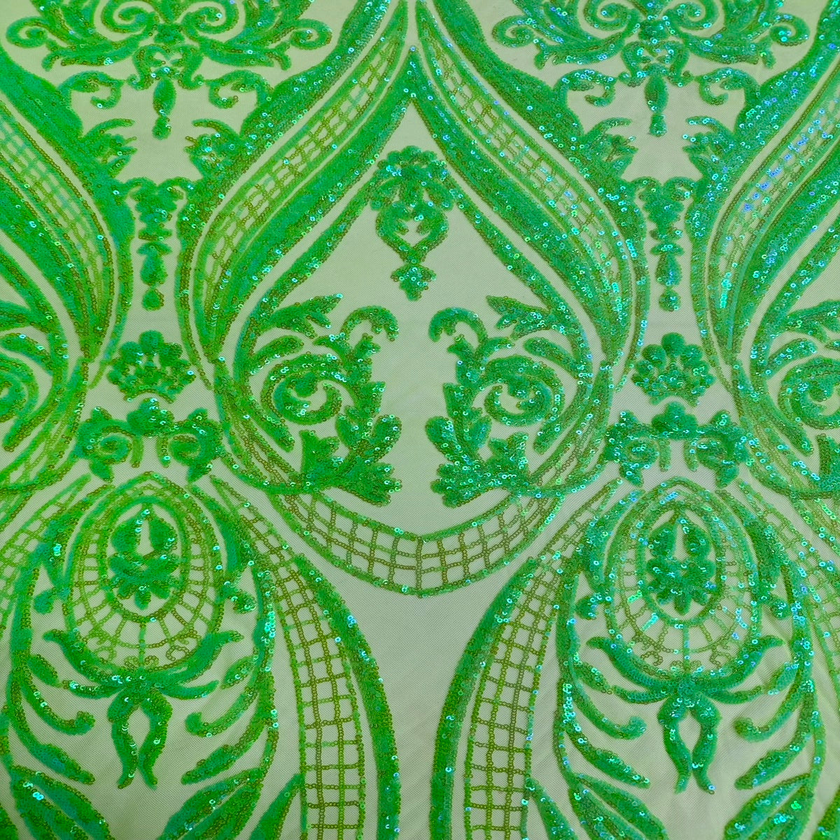 Catina Damask Stretch Sequins Fabric