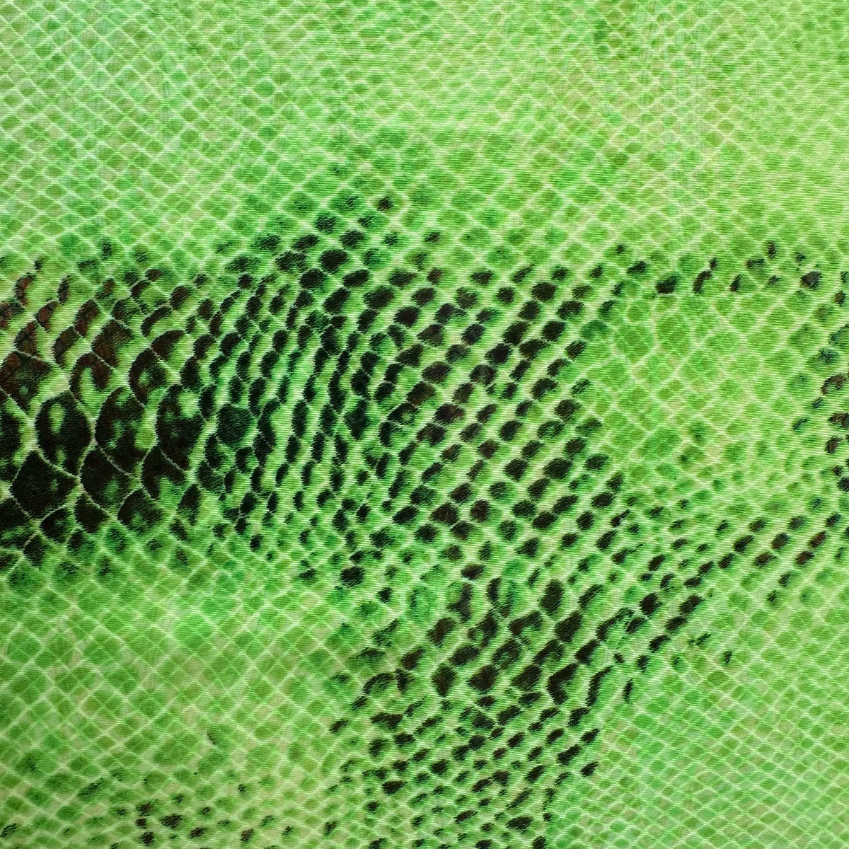 Snake Illusuion Foil Print 4-Way Poly Stretch Fabric | Spandex Palace