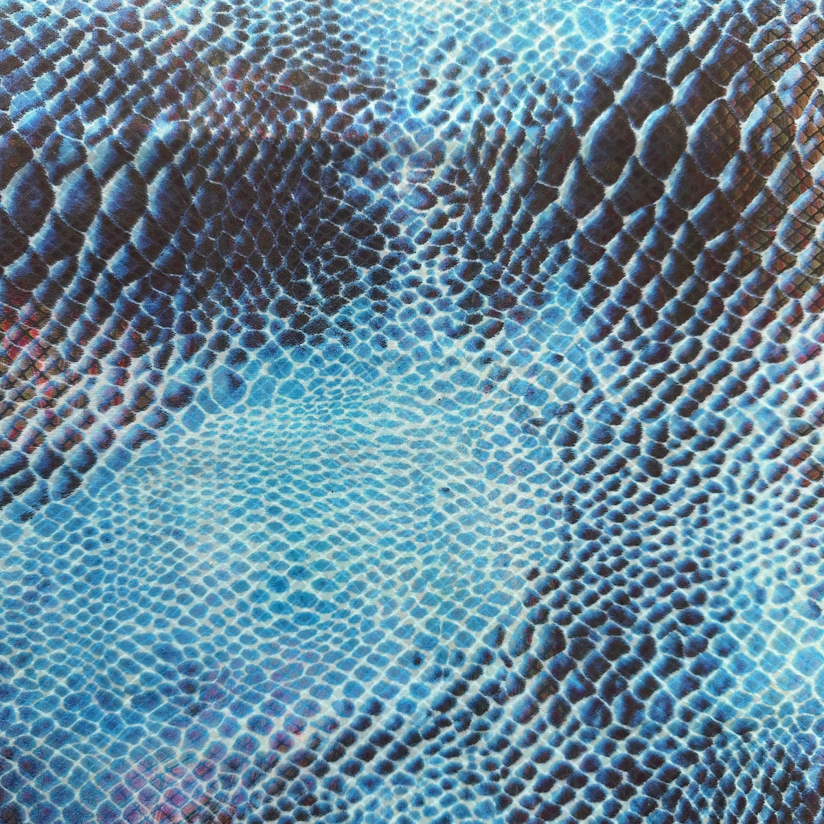 Snake Illusuion Foil Print 4-Way Poly Stretch Fabric | Spandex Palace