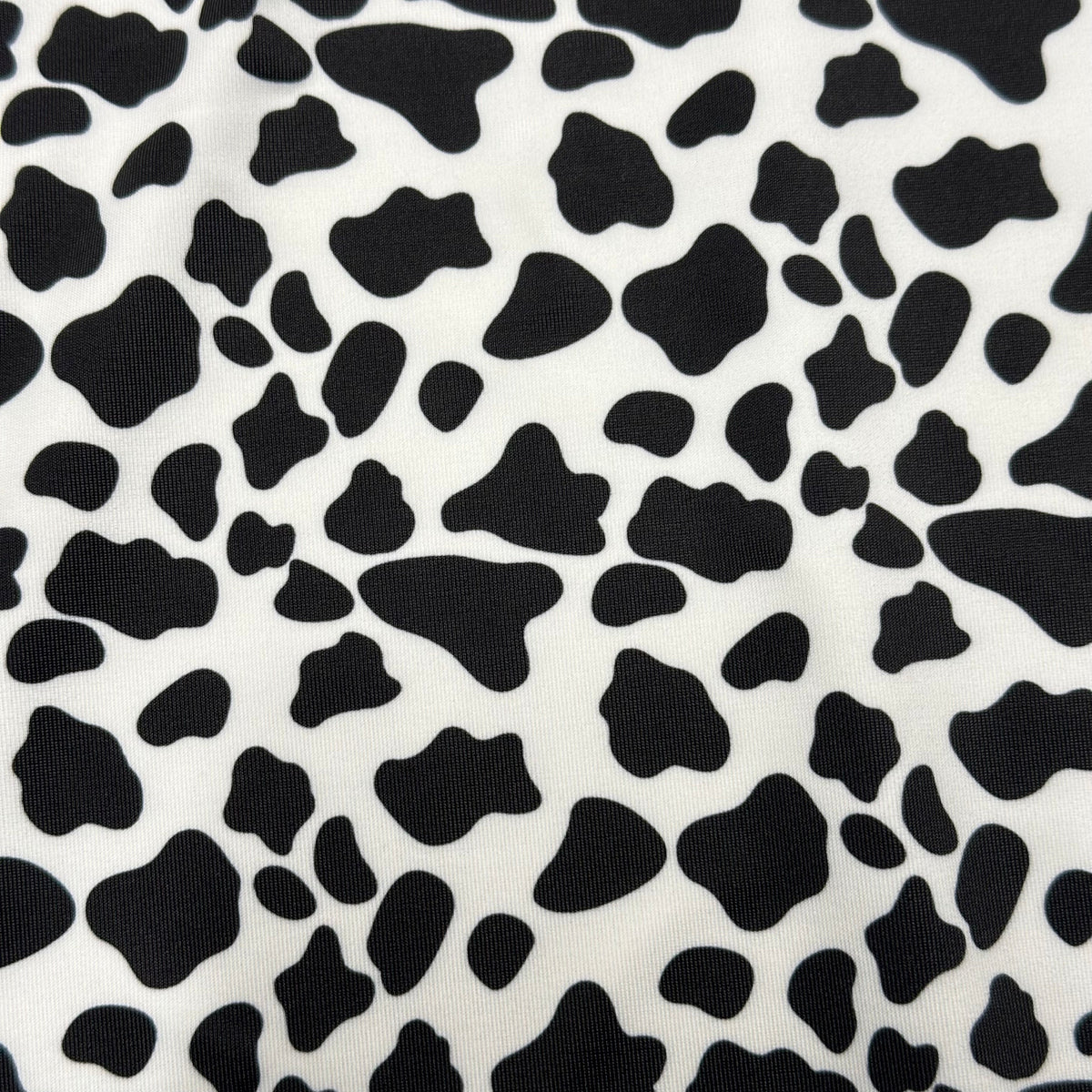 Poly Spandex Vibrant  Cow Print 4-Way Stretch Fabric | Spandex Palace