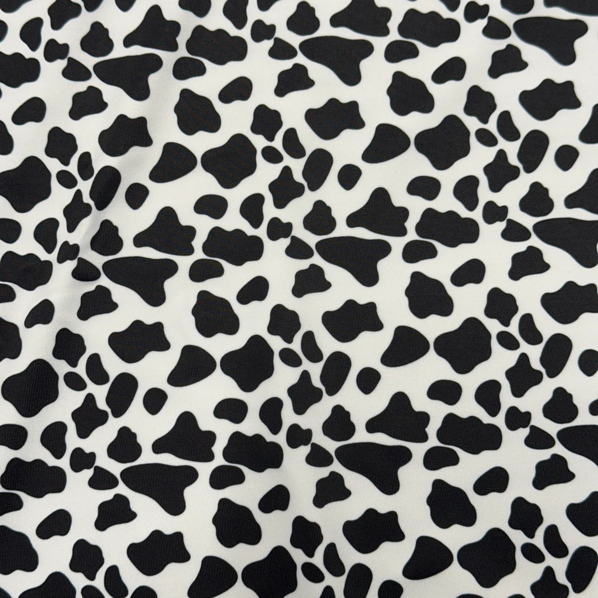 Poly Spandex Vibrant  Cow Print 4-Way Stretch Fabric | Spandex Palace