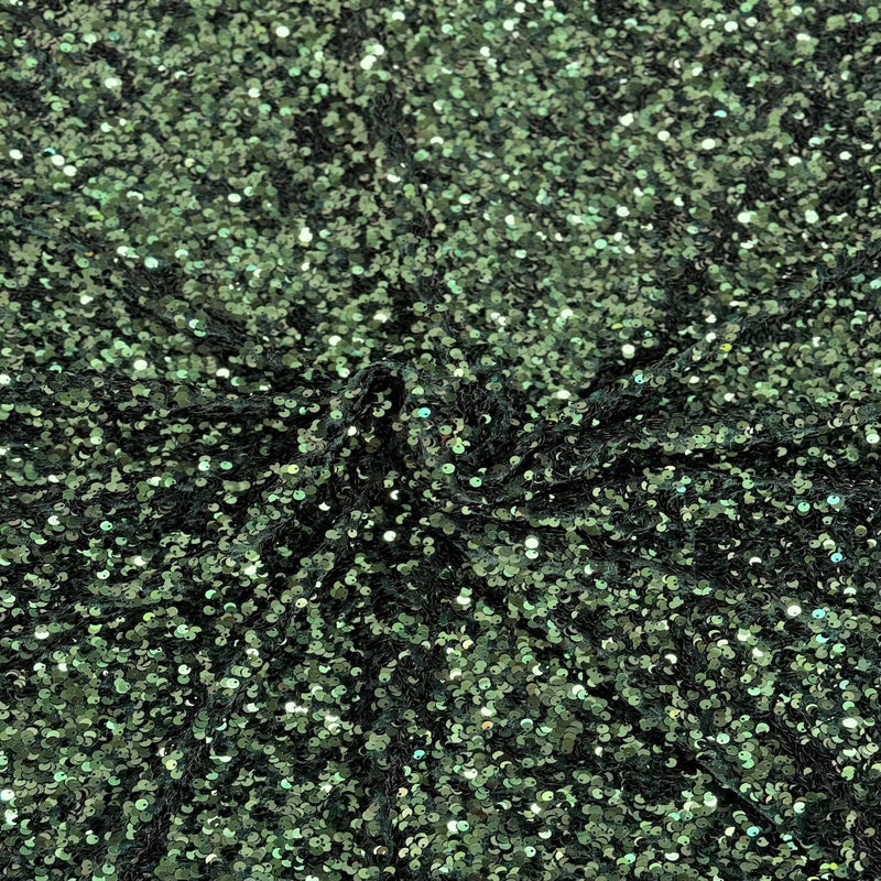 Sequins Embroidered Stretch Velvet Rodeo Fabric