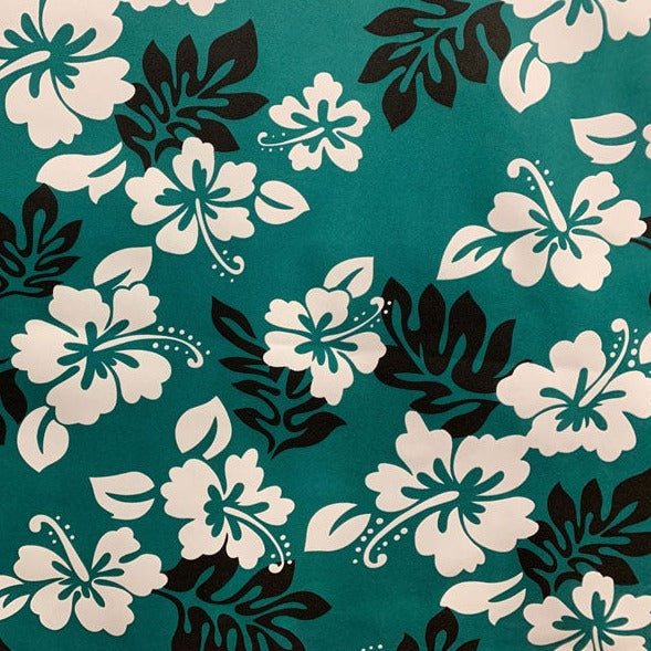 South Pacific Islander Flowers Polyester Fabric  | Islands Fabric