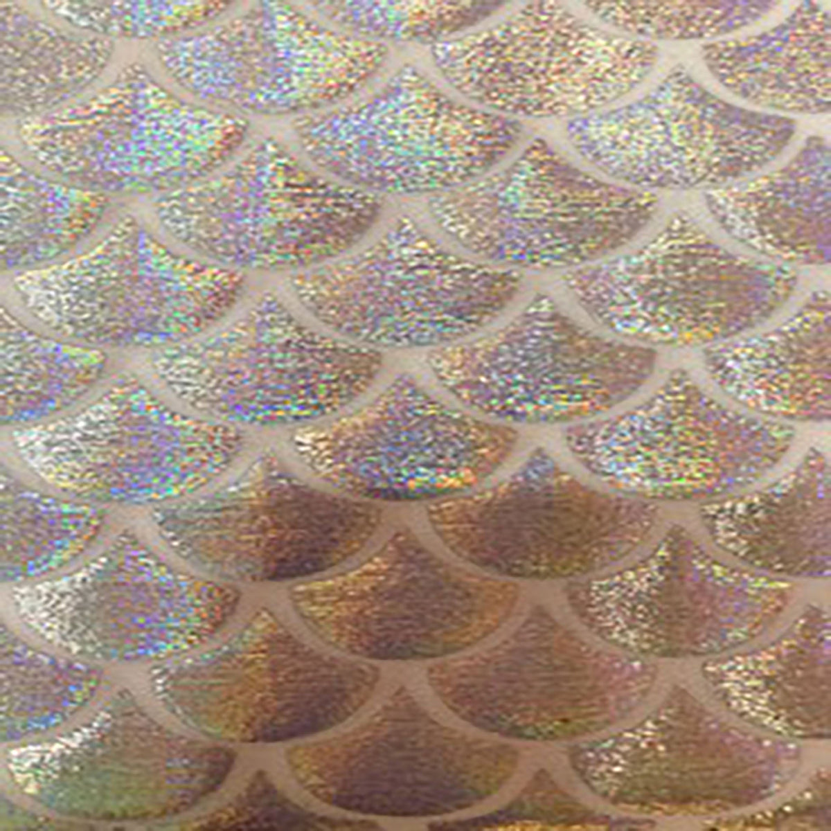 Luminescent Ocean Holo Shell Nylon Spandex Fabric | Spandex Palace