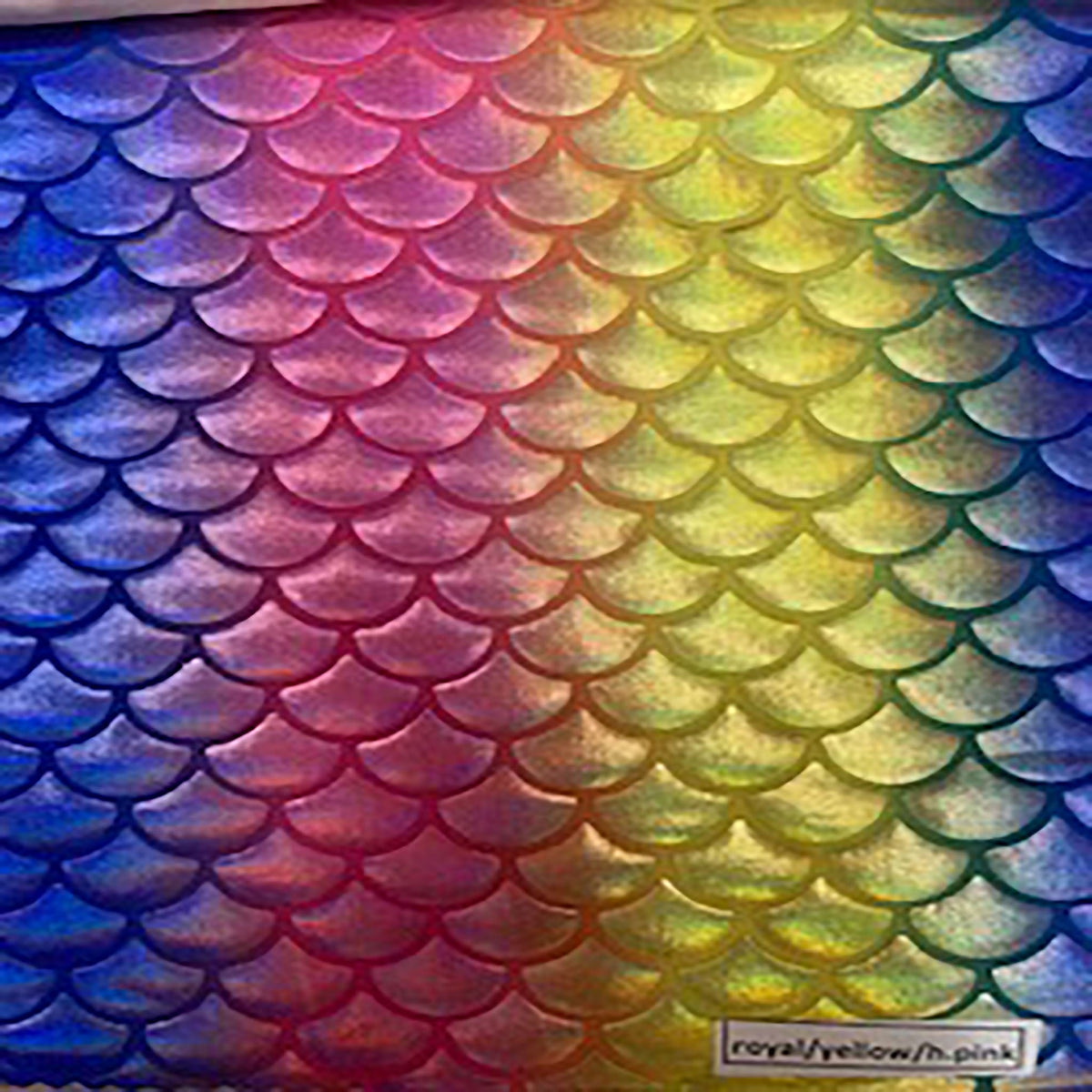 Vibrant Multi Foil Mermaid Polyester Spandex Fabric | Spandex Palace