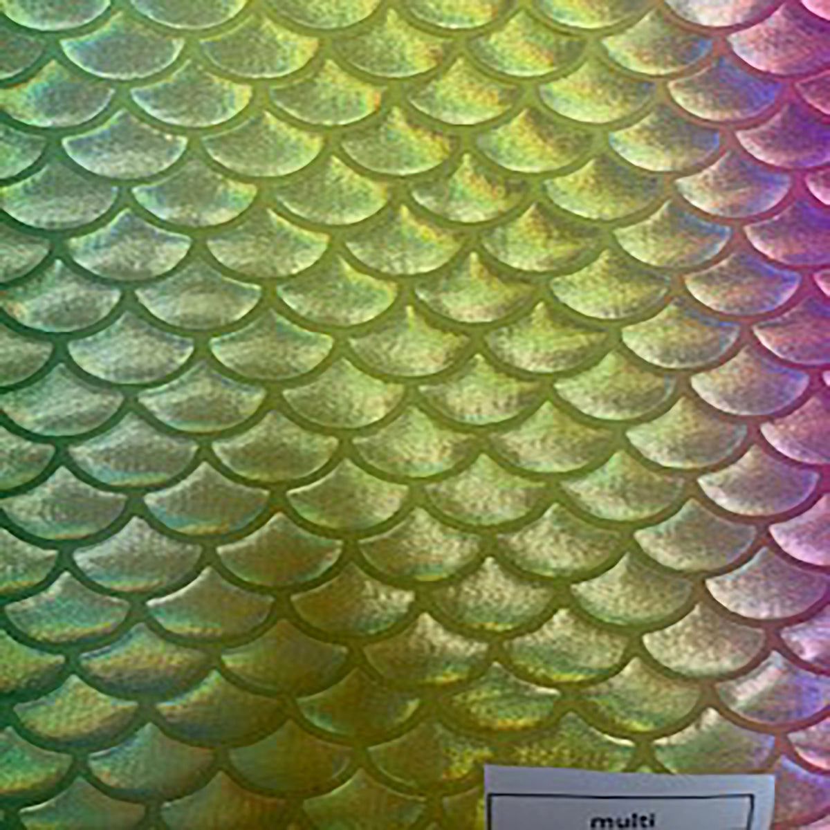 Vibrant Multi Foil Mermaid Polyester Spandex Fabric | Spandex Palace