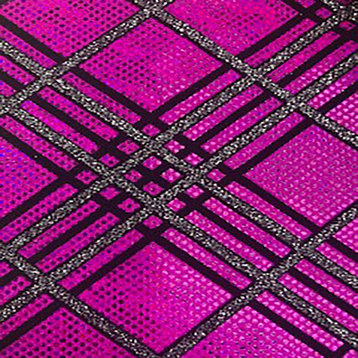 Radiant Metallic Bias Matrix Nylon Spandex Fabric | Spandex Palace