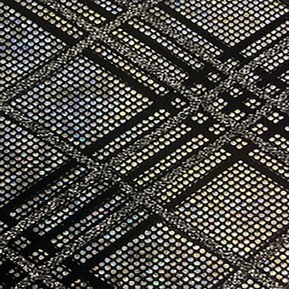 Radiant Metallic Bias Matrix Nylon Spandex Fabric | Spandex Palace