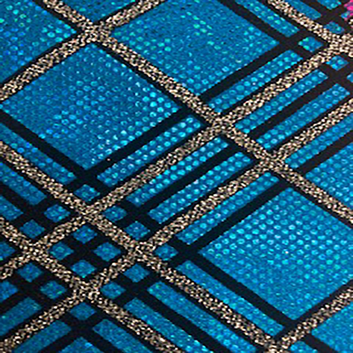 Radiant Metallic Bias Matrix Nylon Spandex Fabric | Spandex Palace