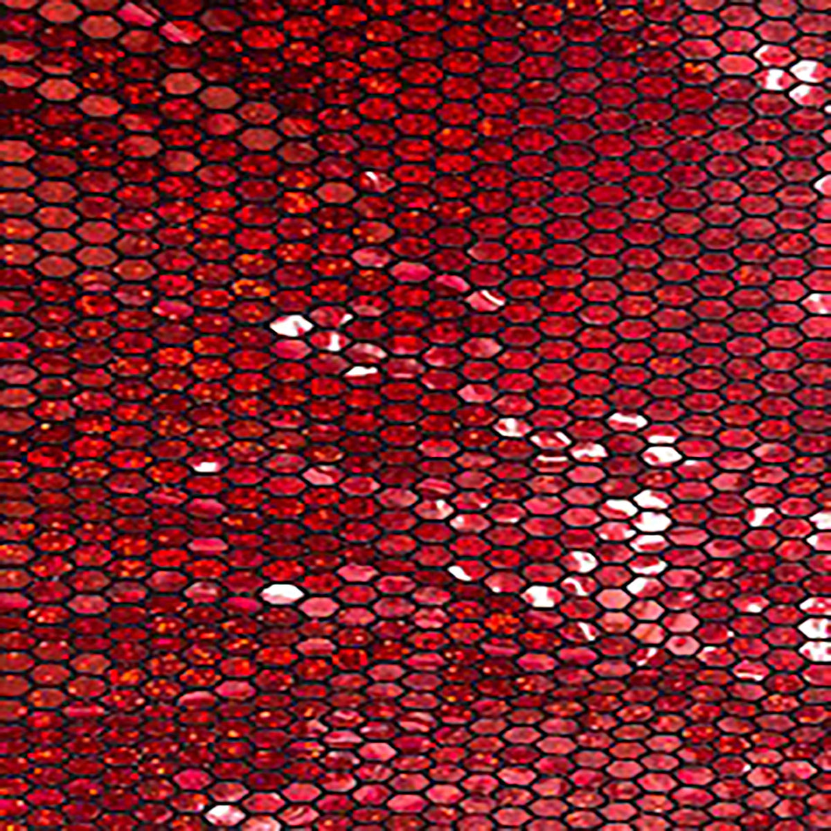 Honeycomb Sequins Glow Nylon Metallic Spandex Fabric | Spandex Palace