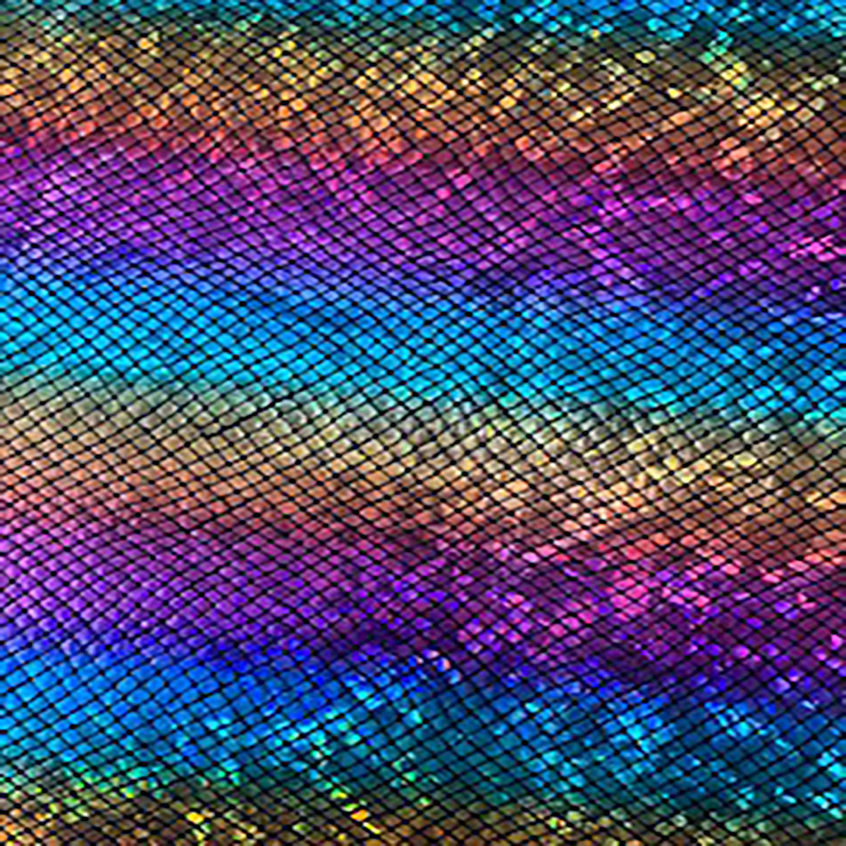 Iridescent Diamond Print 4-Way Nylon Spandex Fabric | Spandex Palace