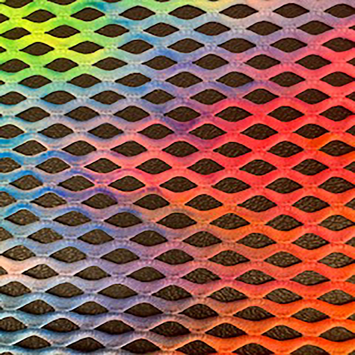 Fishnet Diamond Tie Dye Polyester Spandex Fabric | Spandex Palace
