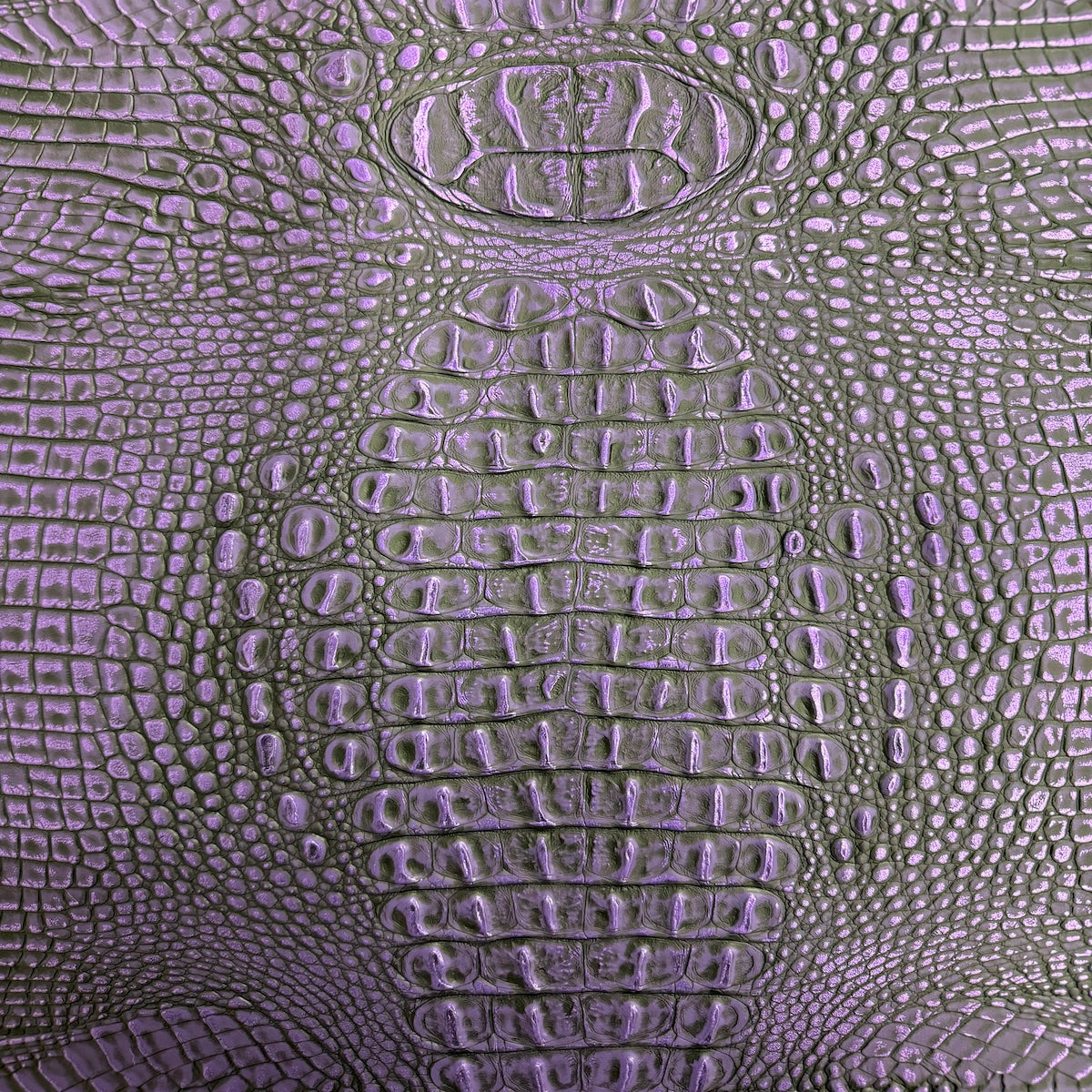 Mugger Two Tone Gator Faux Leather Vinyl Fabric