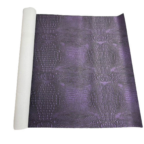 Mugger Two Tone Gator Faux Leather Vinyl Fabric