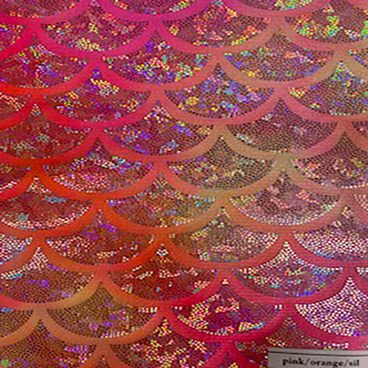 Holo Jumbo Shell Tie Dye Tricot Nylon Spandex Fabric | Spandex Palace