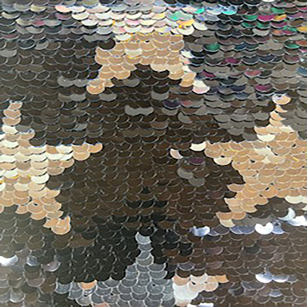 Reversible Star Sequin Flex Polyester Spandex Fabric | Spandex Palace