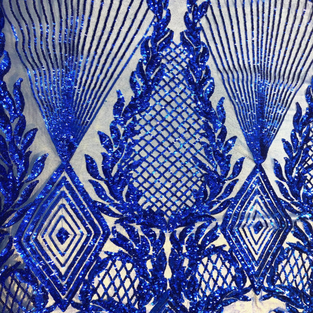 Alpica Geometric Stretch Sequins Fabric