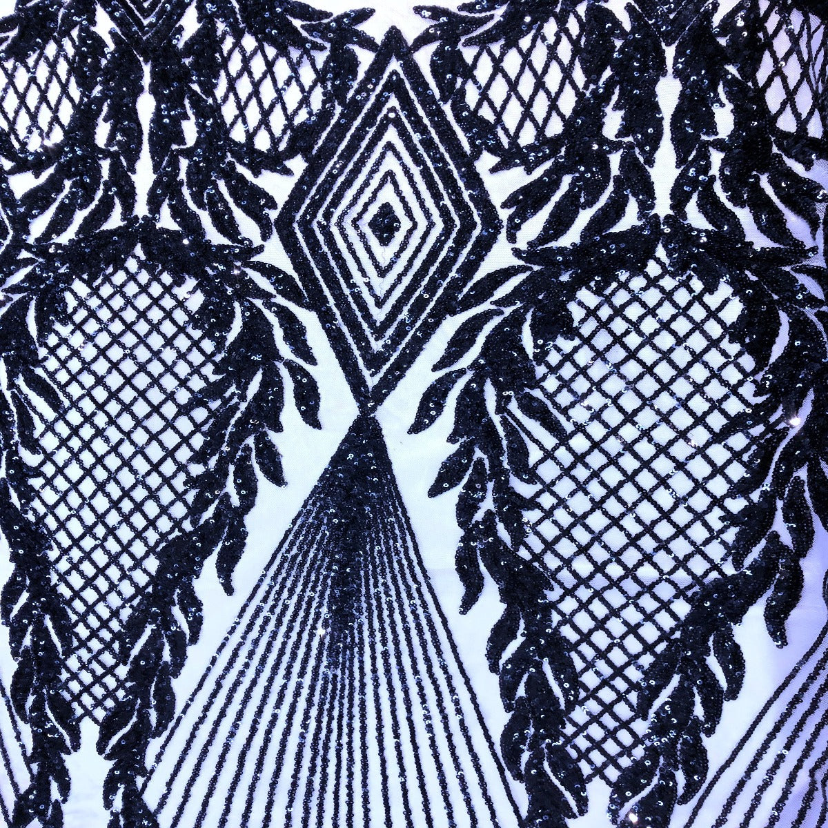 Alpica Geometric Stretch Sequins Fabric