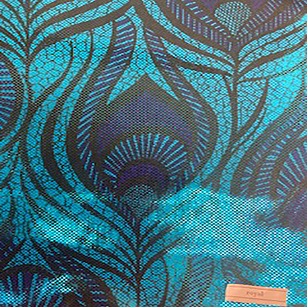 Elite Peacock Magic Eye 4-Way Flex Nylon Tricot Fabric| Spandex Palace