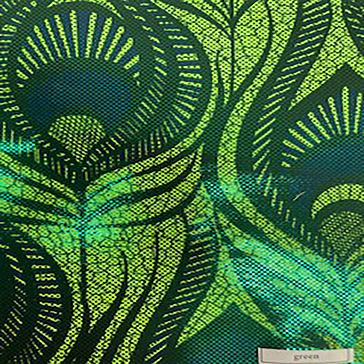 Elite Peacock Magic Eye 4-Way Flex Nylon Tricot Fabric| Spandex Palace