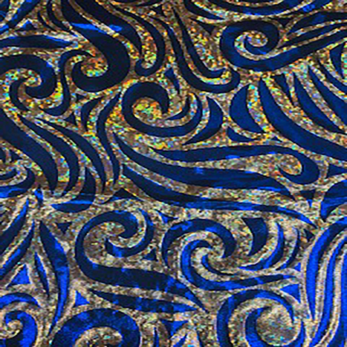 Stellar 4-Way Paisley Foggy Foil Nylon Spandex Fabric | Spandex Palace