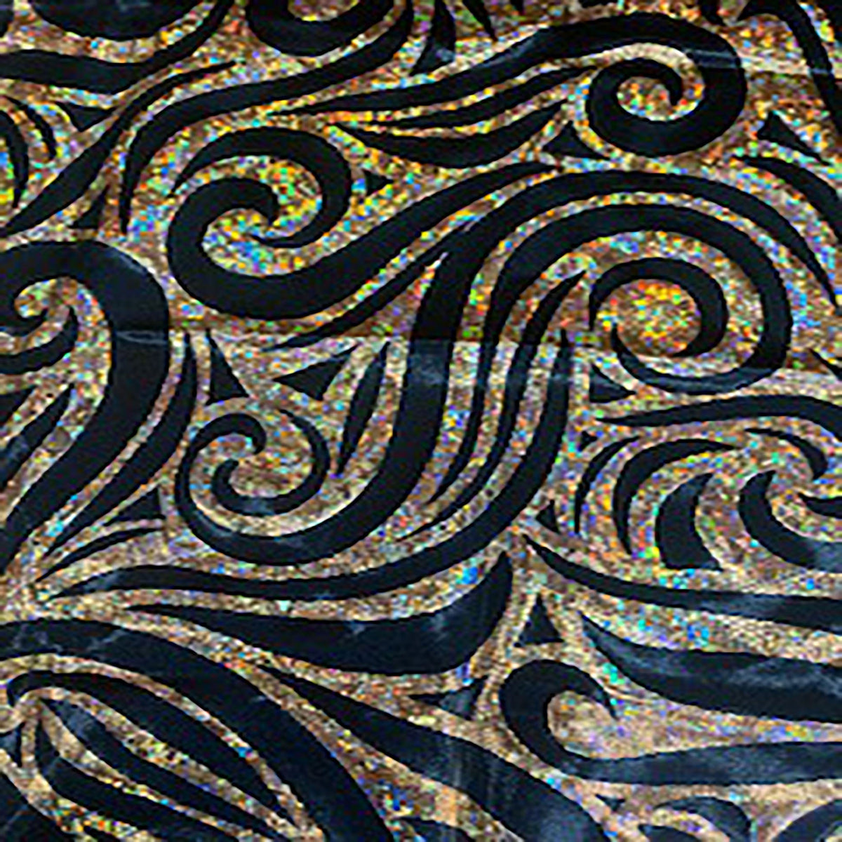 Stellar 4-Way Paisley Foggy Foil Nylon Spandex Fabric | Spandex Palace