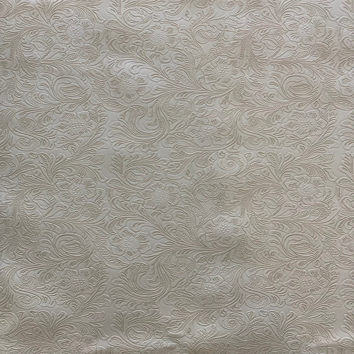 Western Floral PU Faux Leather Vinyl Fabric