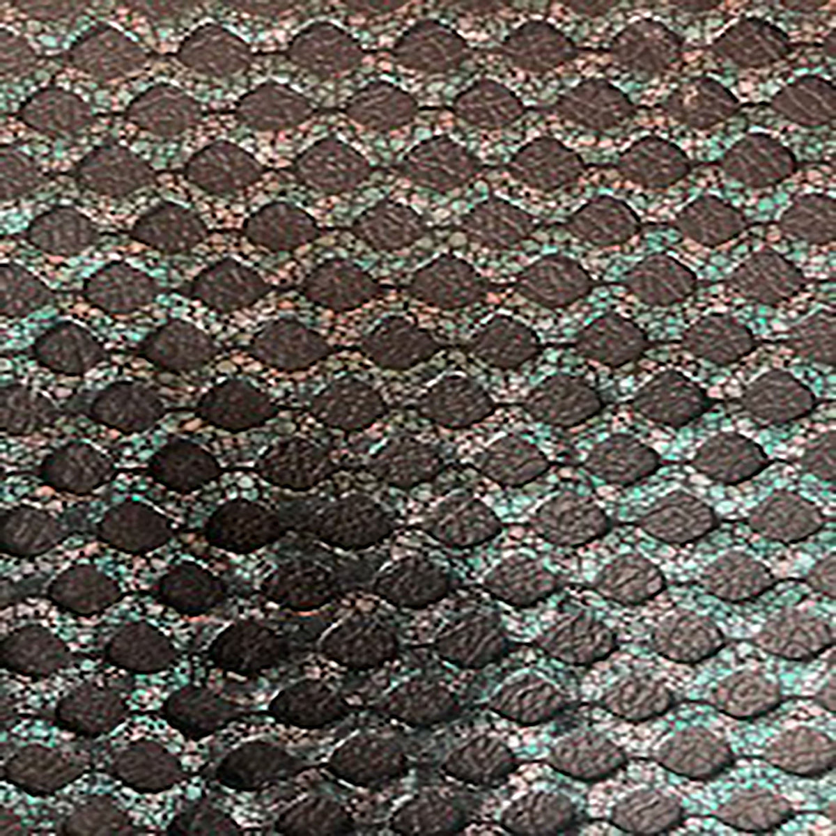 Premium Jewel Net Two Tone Foil Polyester Fabric | Spandex Palace