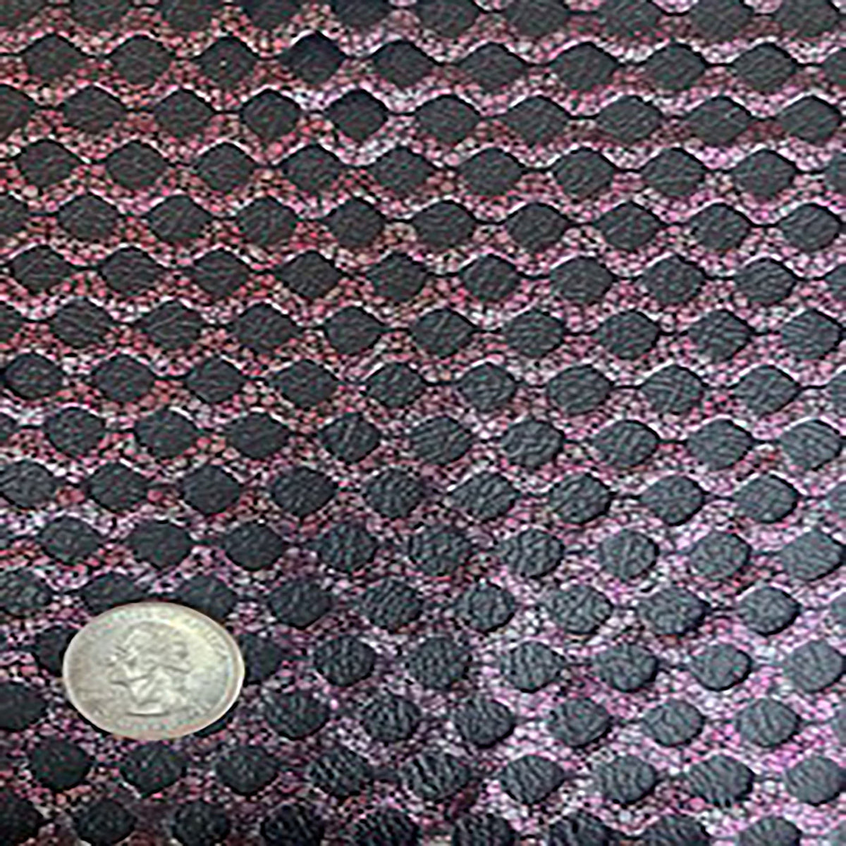 Premium Jewel Net Two Tone Foil Polyester Fabric | Spandex Palace