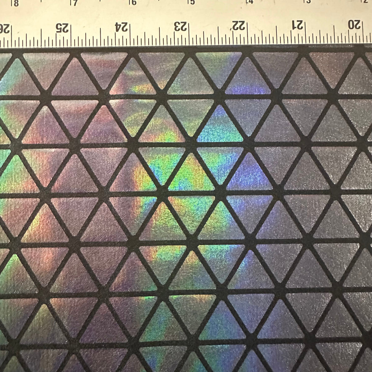 Nylon Spandex Triangle Hologram Tricot Stretch Fabric | Spandex Palace