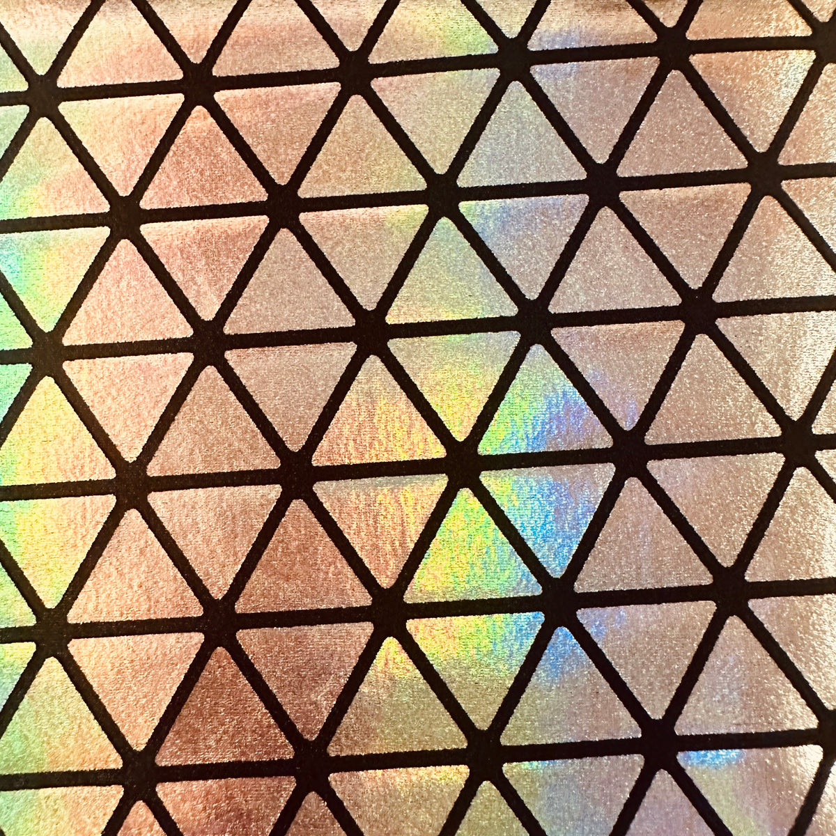Nylon Spandex Triangle Hologram Tricot Stretch Fabric | Spandex Palace