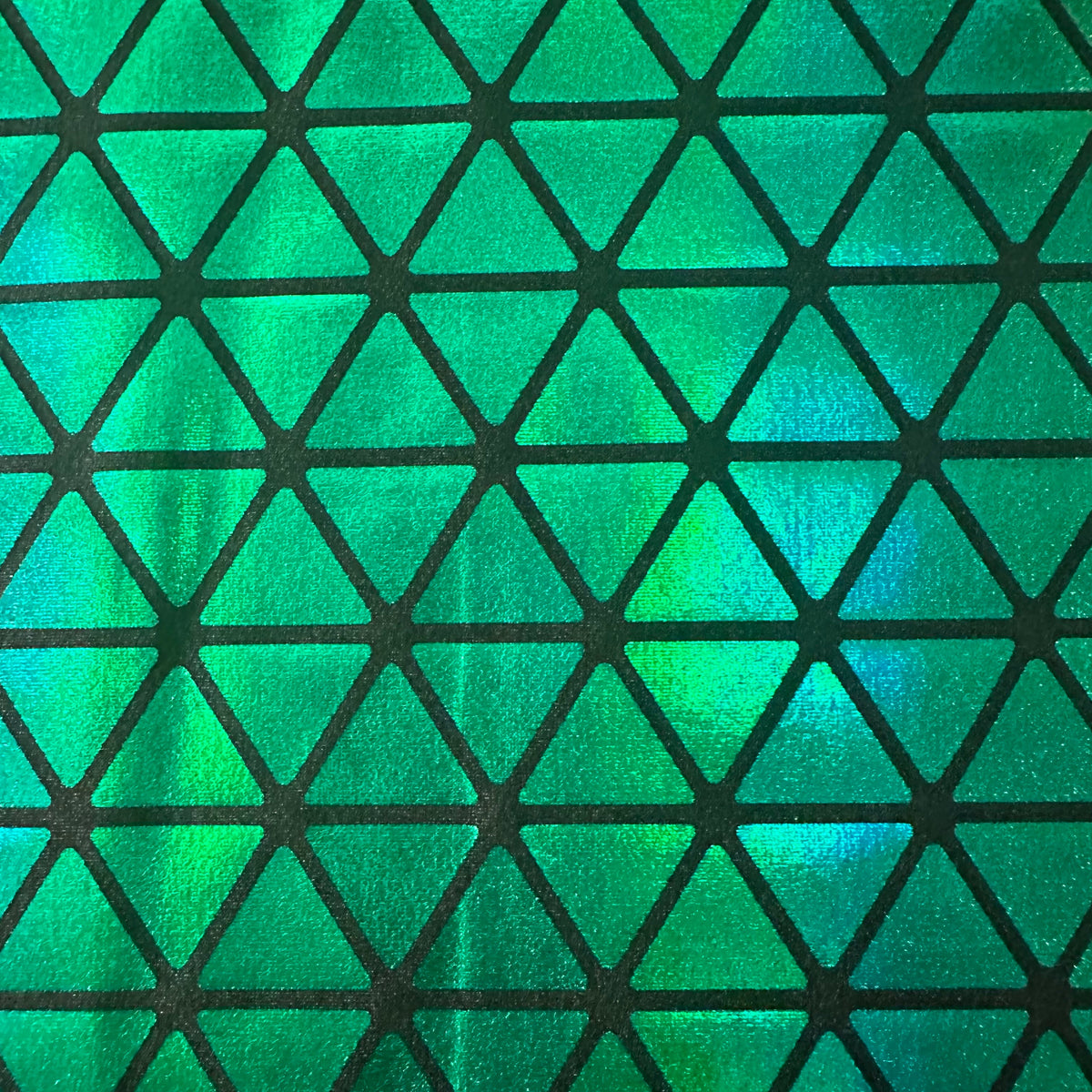 Nylon Spandex Triangle Hologram Tricot Stretch Fabric | Spandex Palace