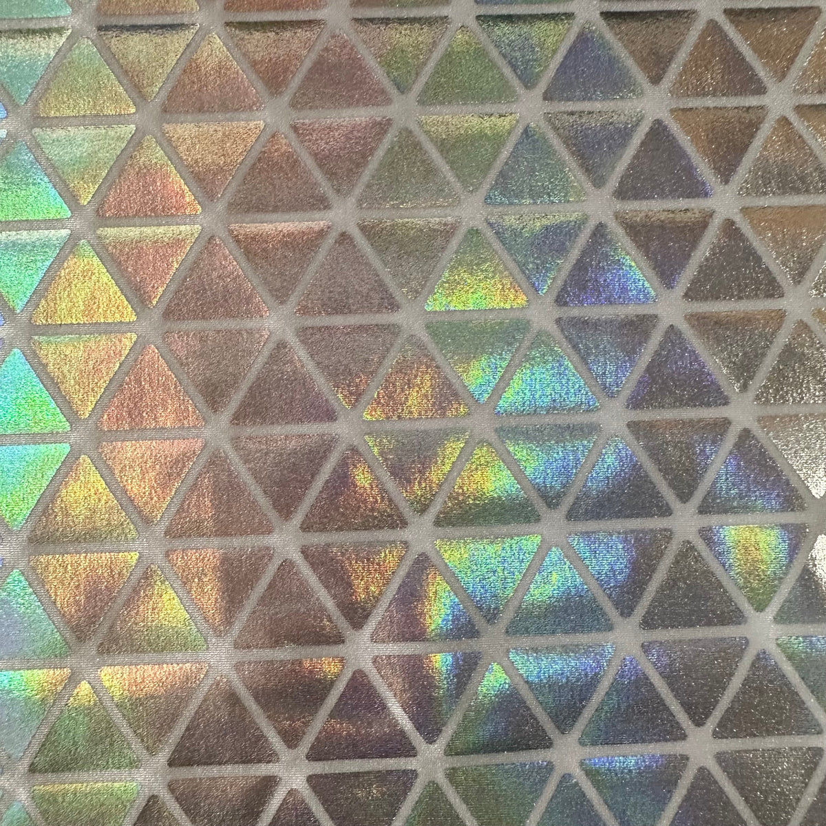 Nylon Spandex Triangle Hologram Tricot Stretch Fabric | Spandex Palace